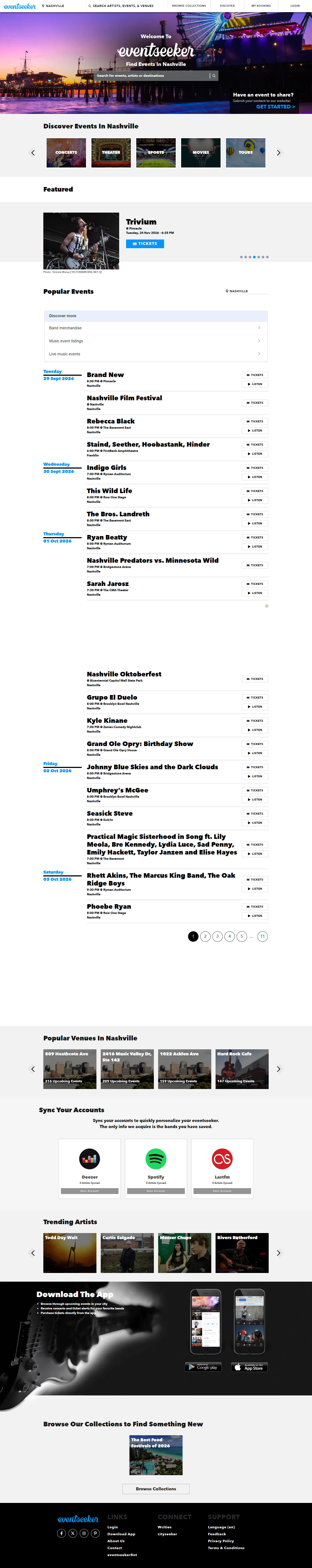 Homepage of EventSeeker Blog