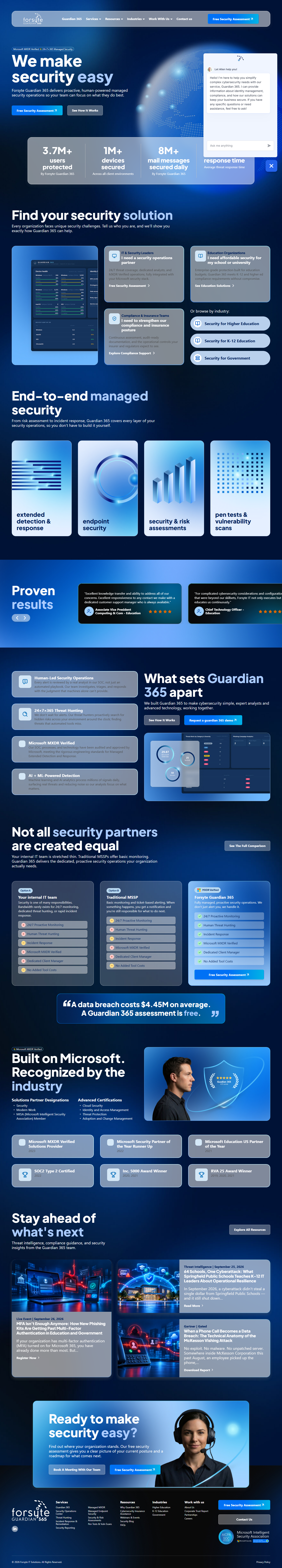 Homepage of Forsyte IT